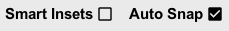 Autosnap checkbox